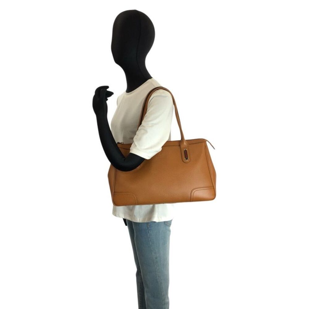 Gucci Brown Leather Tote Shoulder Bag - Picture 6 of 10